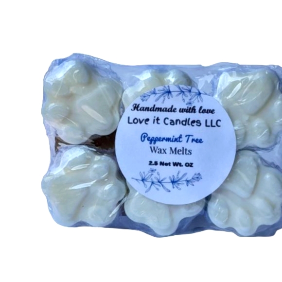 Winter Signature Scented Soy Wax Melts Peppermint Tree Paw Shape 2.5oz gift - Picture 2 of 6